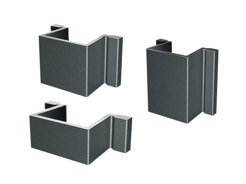 End-/Distanzstücke Aluminium für Steckzaunsystem VIDUAL 10 - 28mm