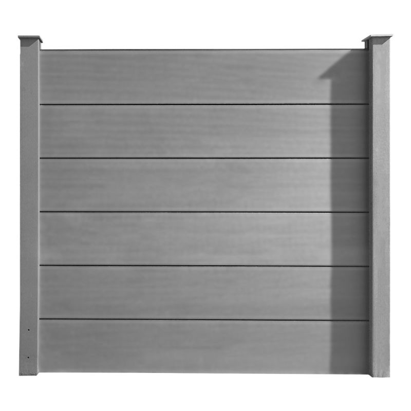 Aluminium Steckzaunprofil VIDUAL comp 300 WPC Füllung